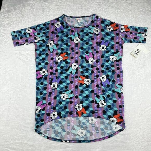 NEW‎ LuLaRoe Disney Irma Tunic Minnie Mouse Extra Small XS Multicolor - Picture 1 of 11
